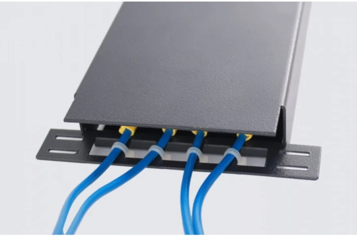 Розподільчий оптичний бокс CMS для 4 волокон з кабельним організатором (UA-FOBSM-B) фото 11