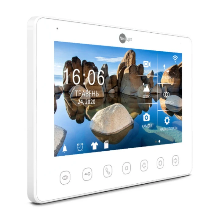 Комплект відеодомофону Neolight NeoKIT HD+ WiFi White/Graphite фото 2