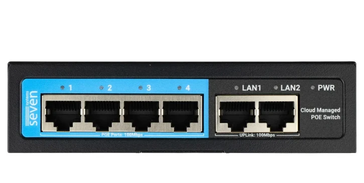 PoE комутатор SEVEN PS204D фото 2