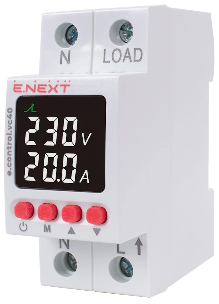 Реле напруги E.Next e.control.vc40 з індикацією 40А (p0690029)