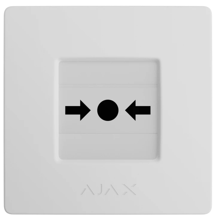 Беспроводная программируемая кнопка с механизмом сброса Ajax ManualCallPoint Jeweller White (87645.171.NC1) фото 3