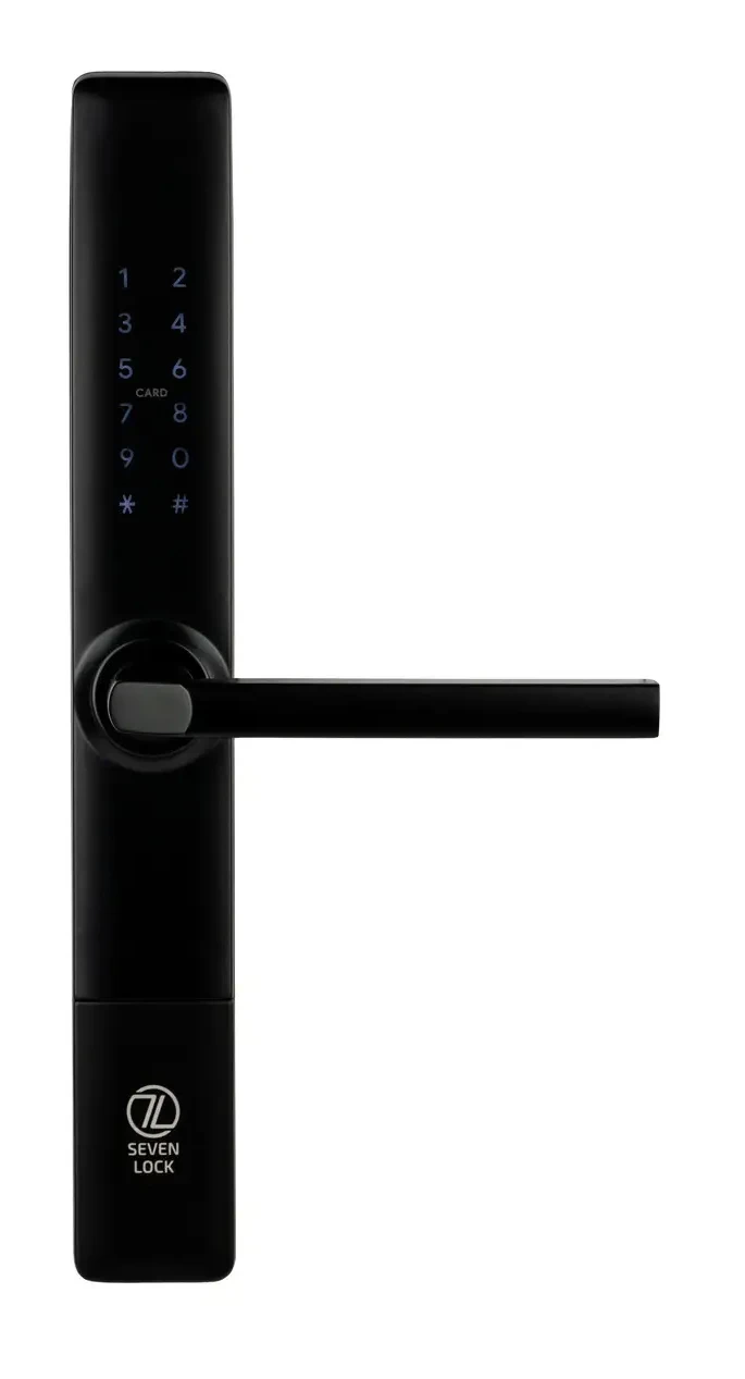 Розумний дверний замок SEVEN LOCK SL-7762BF Black (SL-7762BF)