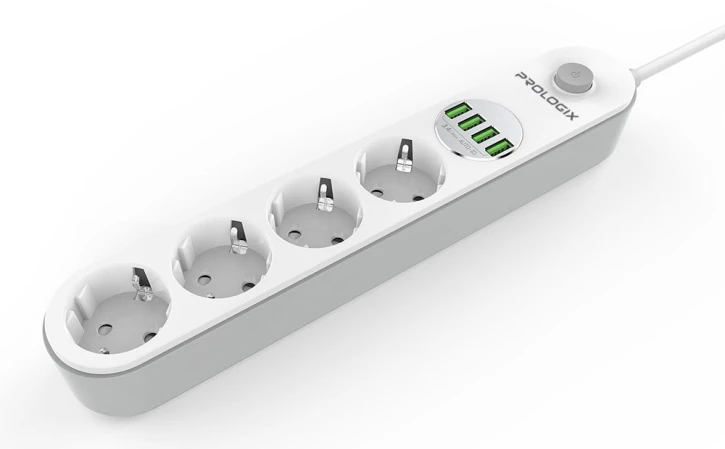 Мережевий фільтр ProLogix Premium PR-SE4432W 4/2m, 4xUSB White (PR-SE4432W) фото 2