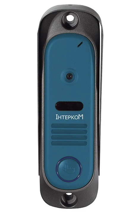 Комплект відеодомофона Intercom IM-12 White + Blue фото 3