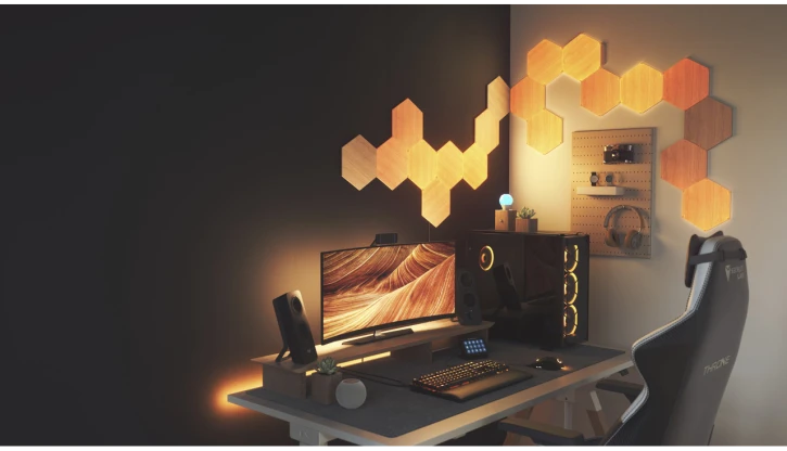 Розумна система освітлення Nanoleaf Elements - Hexagons Starter Kit Apple Homekit 13 шт (NL52-K-3002HB-13PK) фото 5