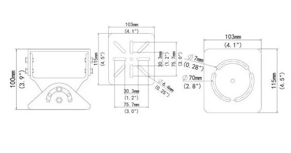Монтажная платформа для камеры Uniview TR-UV06-A-IN фото 2