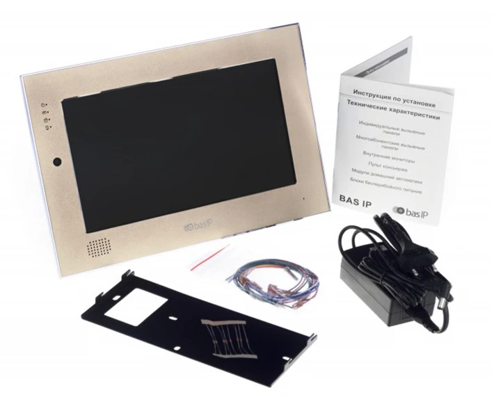 IP відеодомофон Bas-IP AQ-10 G V3 Gold фото 2