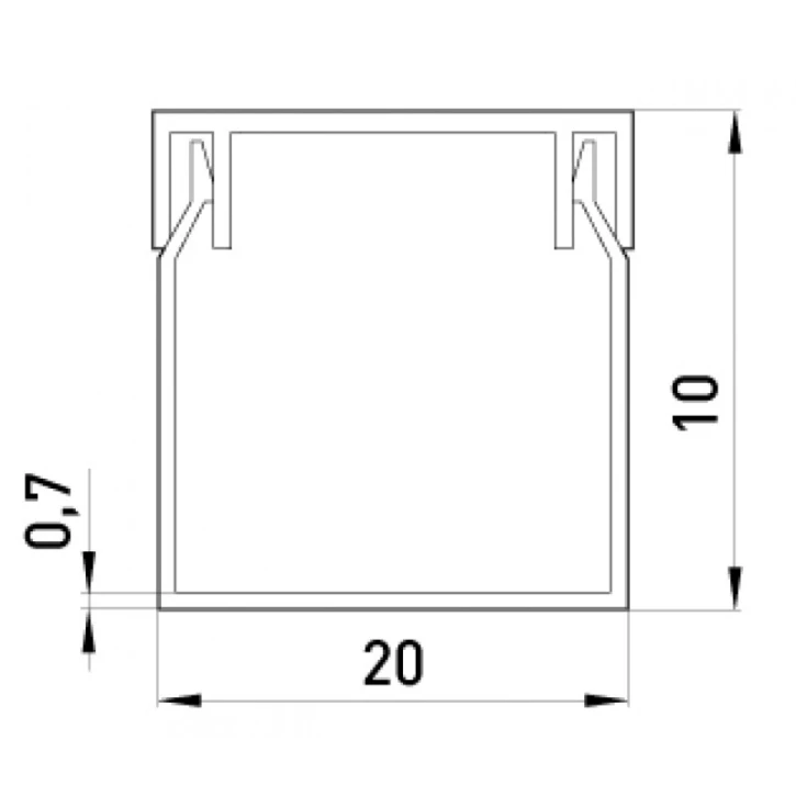 Кабель-канал E.Next 20х10 мм белый (s033004) фото 2