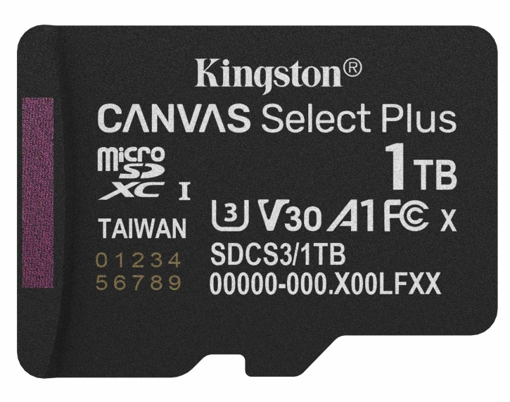 Карта пам'яті Kingston MicroSDXC 1TB UHS-I Class 10 (SDCS3/1TBSP)
