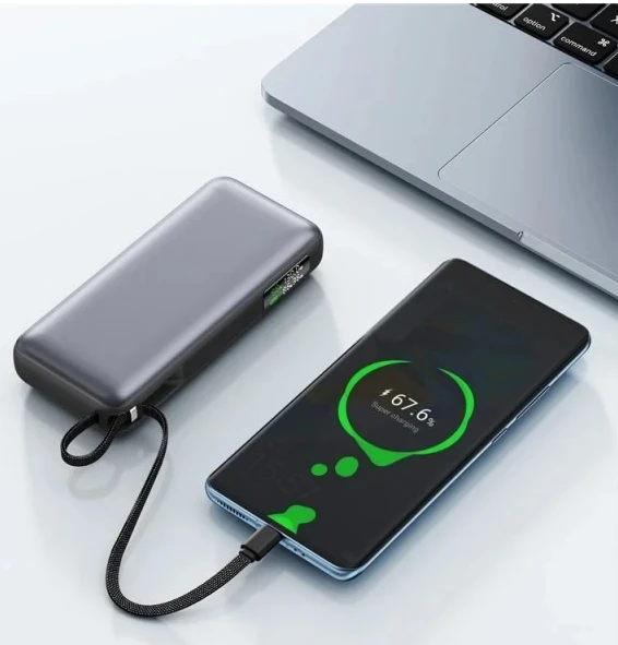 УМБ Acefast M22 20000mAh 130W PD QC3.0 Gray (6974316283904) фото 6