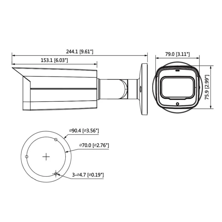 Вулична HDCVI відеокамера Dahua DH-HAC-HFW2802TP-A-I8 (3.6) White фото 3