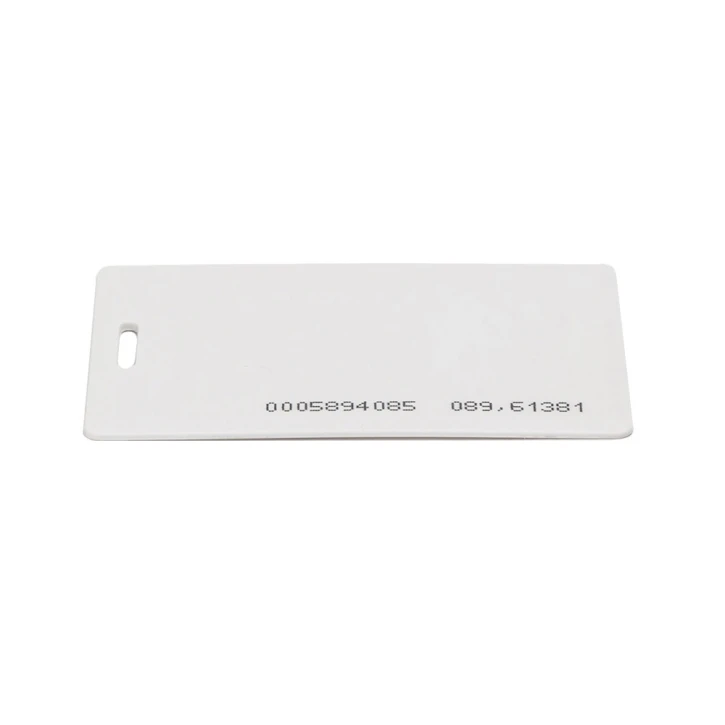 Набір 50 шт. Безконтактна картка Tecsar Trek EM-Marine 1,6 мм біла з прорізом Tecsar 3082 фото 4