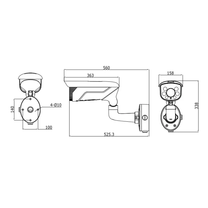 Уличная IP-видеокамера LightFighter Hikvision DS-2CD4625FWD-IZ (8-32) Hikvision 6453 фото 2