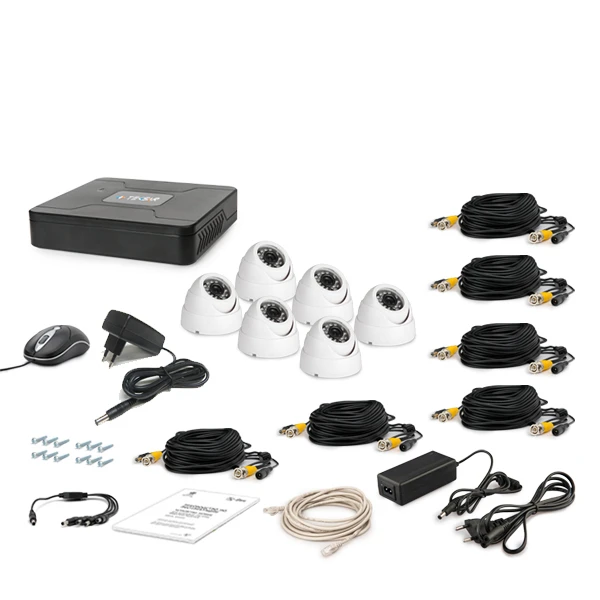 Комплект відеоспостереження Tecsar 6OUT-DOME Tecsar 1200 фото 3