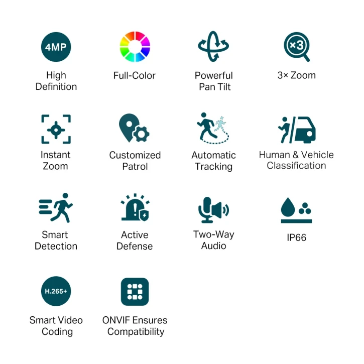 IP-видеокамера TP-Link VIGI C540V (4-12) White фото 2