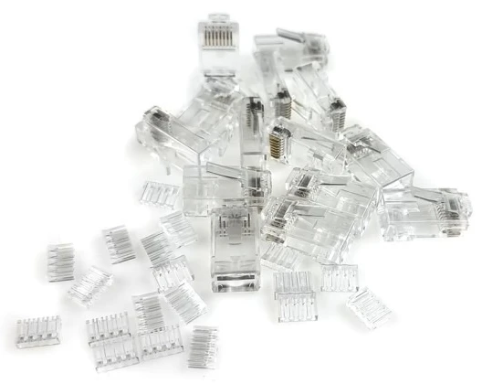 Конектор E-server RJ45 UTP 6 кат. 8P8C 50 мкм зі вставкою (WT-6028-SOLID) фото 2