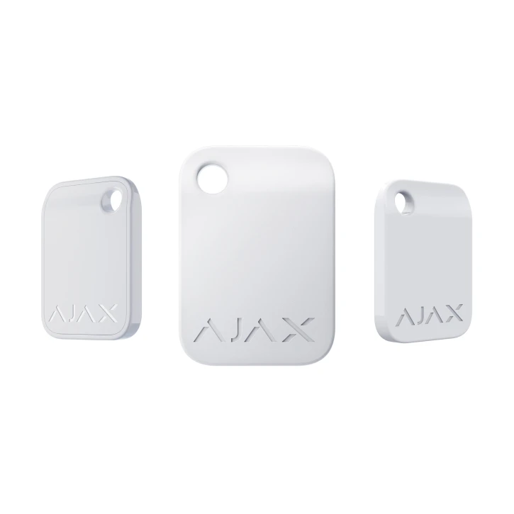 Брелок для управління охоронною системою Ajax Tag 100 шт. White (23530.90.WH) фото 4