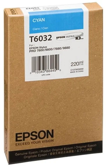 Картридж Epson T603200 Сyan (C13T603200)