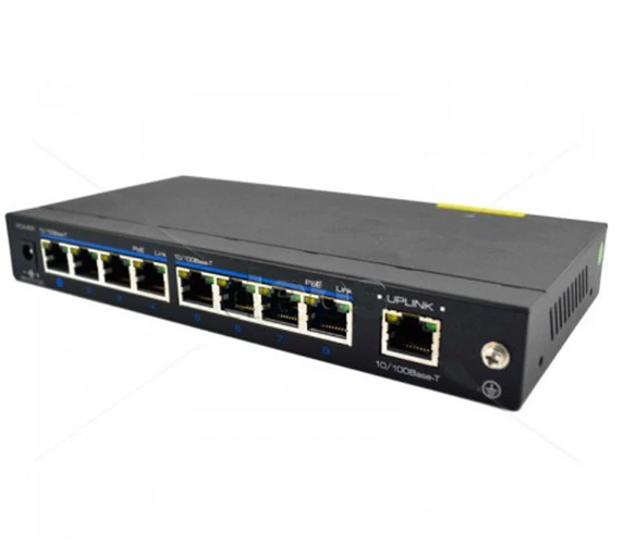 Коммутатор POE FoxGate S6009 POE (8 PoE x 100 Мбіт/с) 9-портовый фото 2