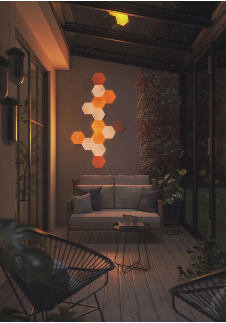 Розумна система освітлення Nanoleaf Elements - Hexagons Starter Kit Apple Homekit 13 шт (NL52-K-3002HB-13PK) фото 6