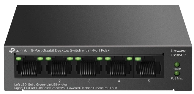 Коммутатор TP-Link LS105GP