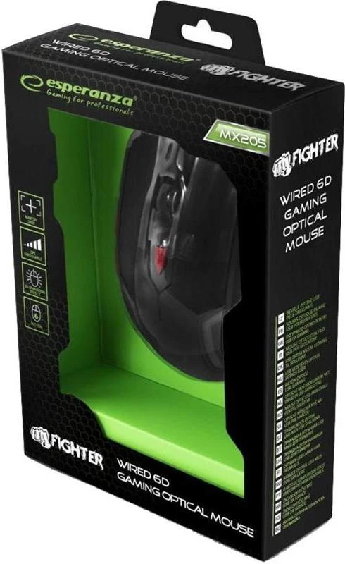 Миша Esperanza MX205 FIGHTER Red (EGM205R) фото 4