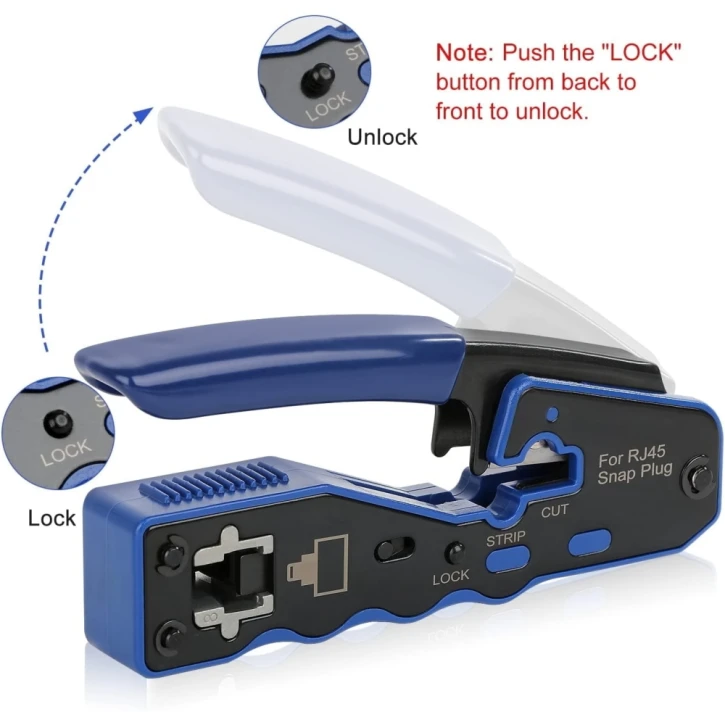 Інструмент для обтискання LW 8P/RJ45 (LW-HT-002C) фото 3