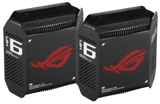 Mesh Wi-Fi система Asus ROG Rapture GT6 2pk Black (90IG07F0-MU9A20)