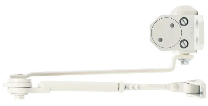 Доводчик дверной Cisa 60461.03.0.45 STD HO с фиксацией до 80 кг белый (37899) фото 3