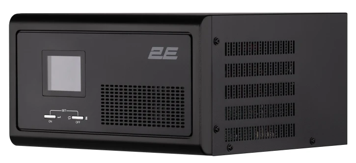 Инвертор 2E HI1600 1600W, 24V – 230V, LCD, AVR, 2xSchuko + DC output Black (2E-HI1600) фото 3
