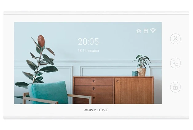Відеодомофон Arny AVD-731A 2MPX Wi-Fi White фото 2