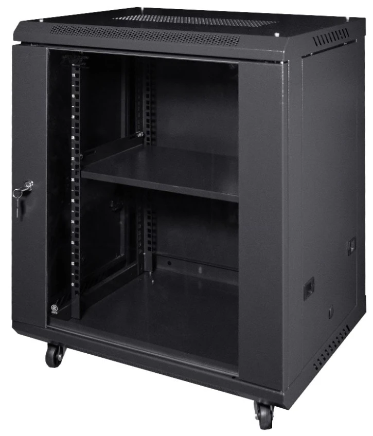 Шкаф напольный NVC NVC-12U/600x450x640 Black (25-00071)