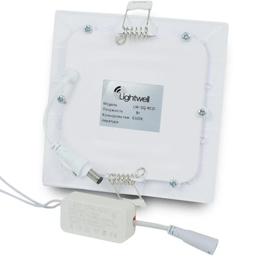 Світильник точковий врізний Lightwell LW-SQ-RCD-9 (9Вт, 6500К) фото 2