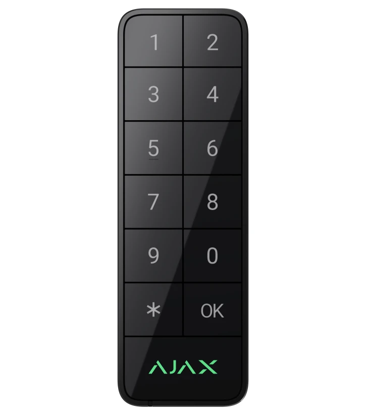 Дротова клавіатура Ajax Superior KeyPad Outdoor Fibra Black