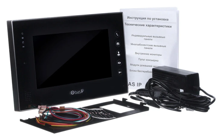 IP-відеодомофон Bas-IP AN-07 v3 Black фото 2