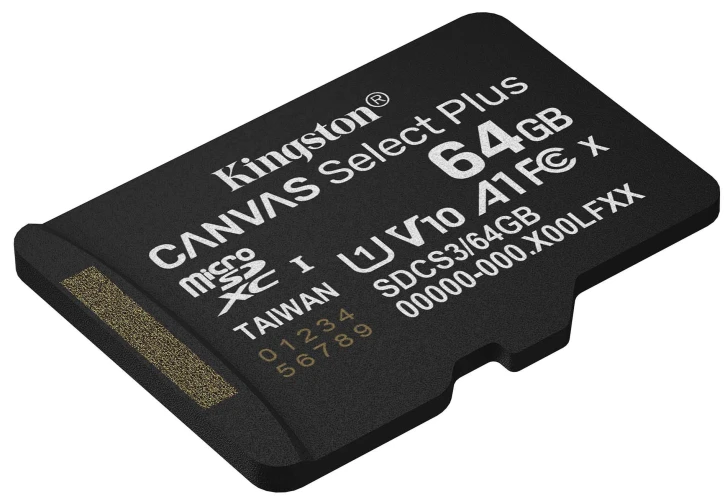 Карта пам'яті Kingston MicroSDXC 64GB UHS-I Class 10 (SDCS3/64GBSP) фото 2