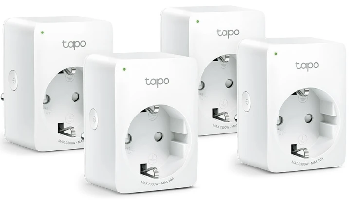 Розумна Wi-Fi розетка TP-Link Tapo P100 (TAPO-P100-4-PACK)
