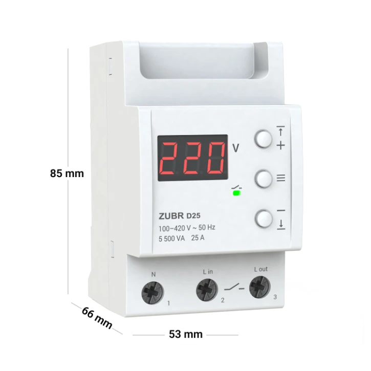 Реле напруги ZUBR D25 без термозахисту фото 2