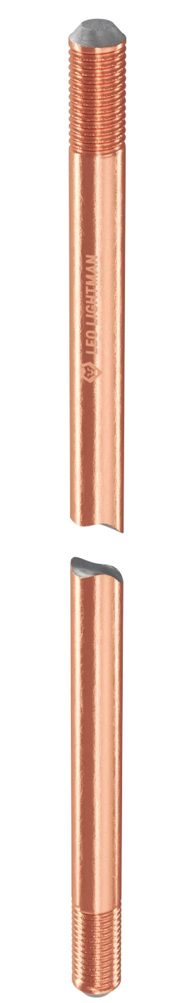 Стержень різьбовий обміднений Leo Lightman D17,2 Brown