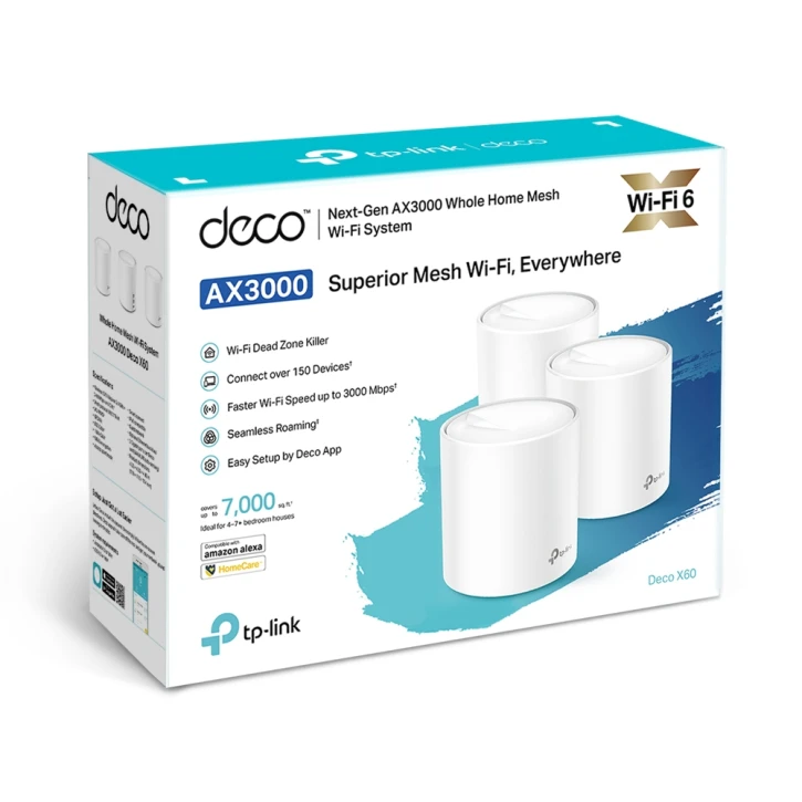 Mesh WiFi 6 система TP-Link Deco X60 (Deco X60(3-pack)) TP-Link 17681 фото 6