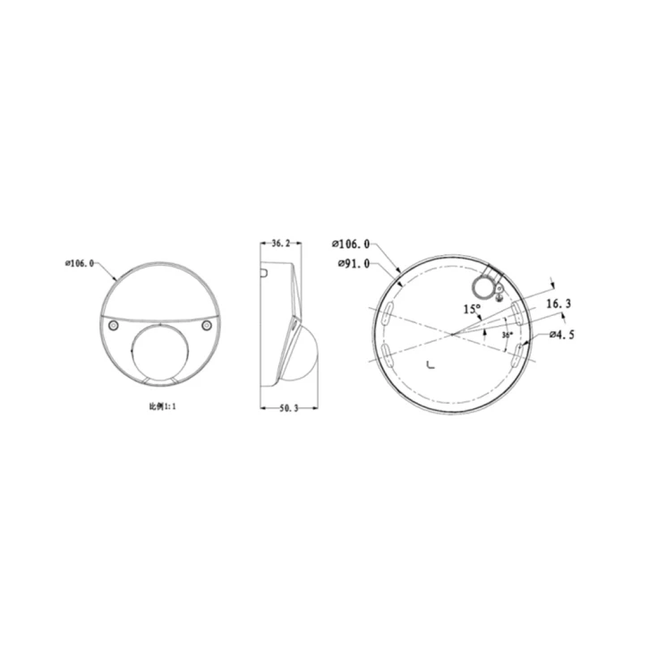 Мініатюрна IP-камера Dahua DH-IPC-HDBW4220FP-AS Dahua 3750 фото 6