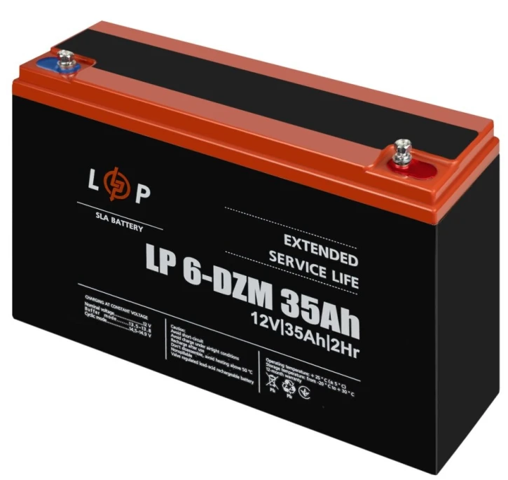 Тяговый свинцово-кислотный аккумулятор LogicPower 6-DZM-35 Ah (9335) фото 4