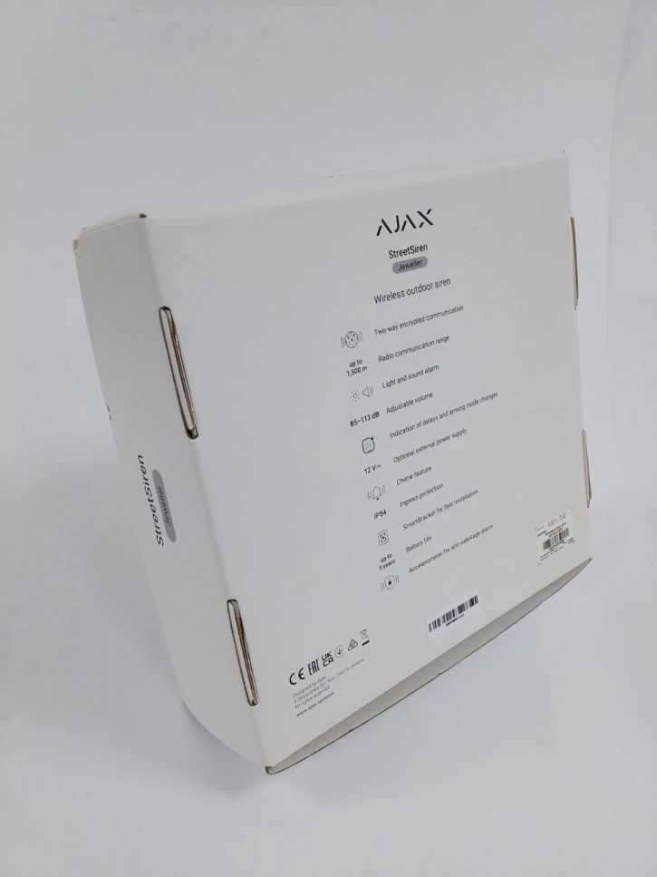 (Уценка) Беспроводная уличная сирена Ajax StreetSiren White фото 3