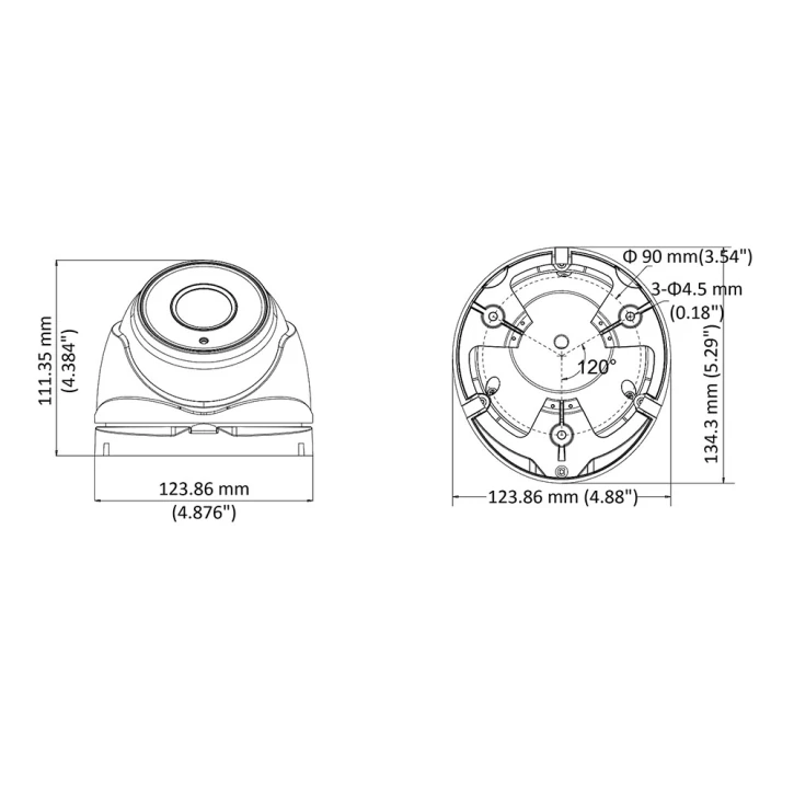 Мініатюрна Turbo HD відеокамера Hikvision DS-2CE56D8T-IT3ZE (2.8-12) White фото 3