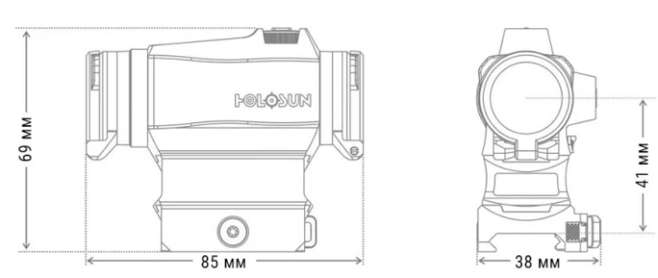 Коліматорний приціл Holosun Micro Elite HE515CM-GR (747019) фото 3