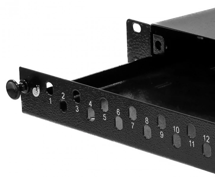Патч-панель CMS 24, ST/FC, 1U, 4xPG11 (UA-FOP24ST-B) фото 2