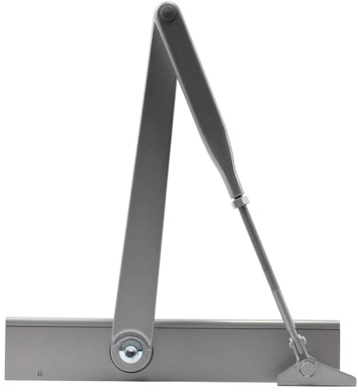 Доводчик дверной Cisa C1611.03.0.97 Professional Plus2 BC STD HO с фиксацией до 80 кг серый (37917) фото 4