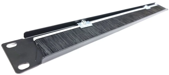 Кабельний організатор E-server 1U 19" зі щіткою посередині (WT-2154B) фото 3