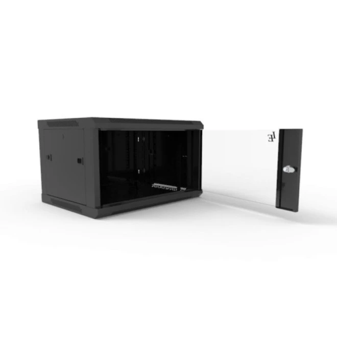 Шкаф настенный Adtek DE-19" 6U-600-450 Black фото 2