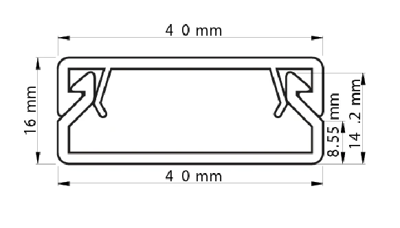 Кабель-канал 220 ТМ 40х16мм білий фото 2
